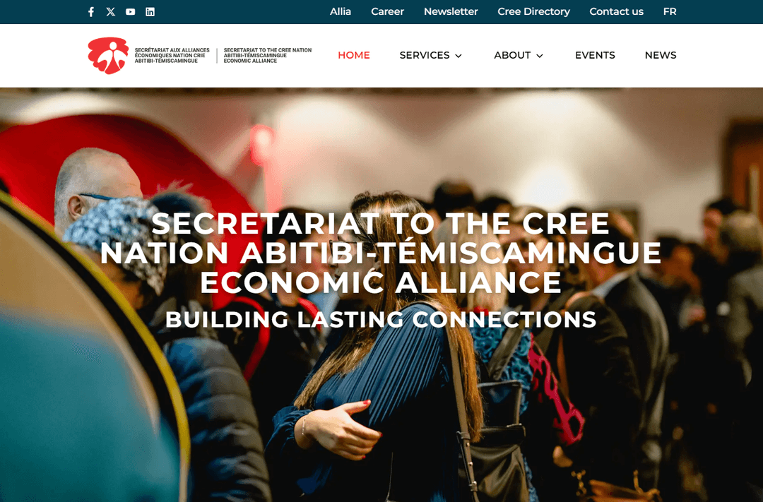 page de site web